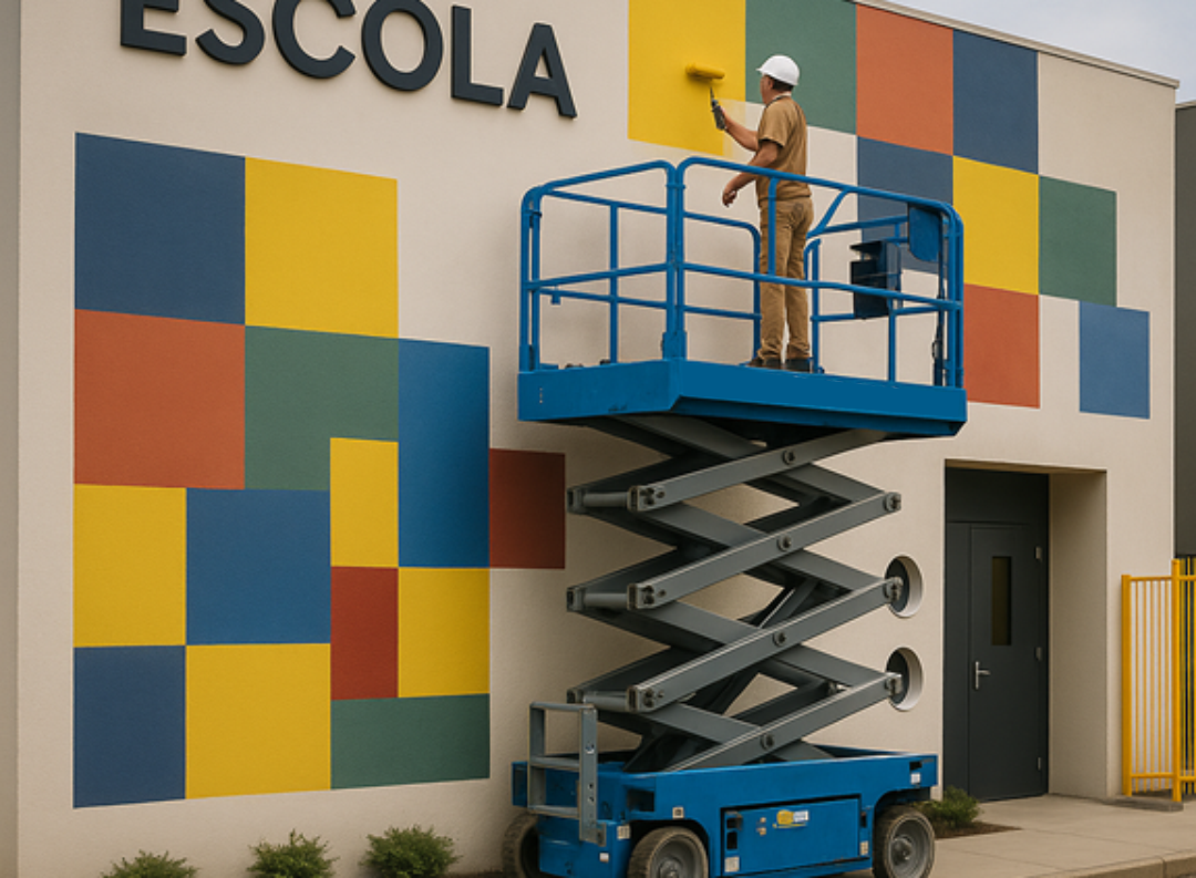 Obras em Altura na Volta às Aulas: Plataformas que Facilitam a Manutenção em Escolas e Universidades